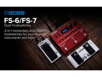 <b>BOSS FS-7 Pedal Footswitch duplo universal com 2 canais BEST-SELLER</b> <b>BOSS FS-7 Pedal Footswitch duplo universal com 2 canais BEST-SELLER</b>